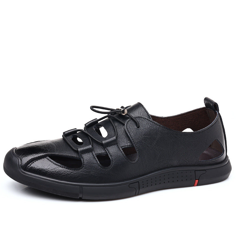 Men's Leather Breathable Flat Sandals