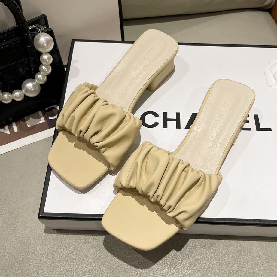 Women's High-heeled Slippers