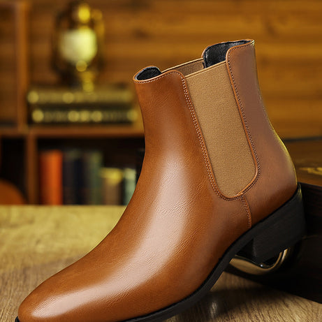 Men's Leather British Style Chelsea Boots
