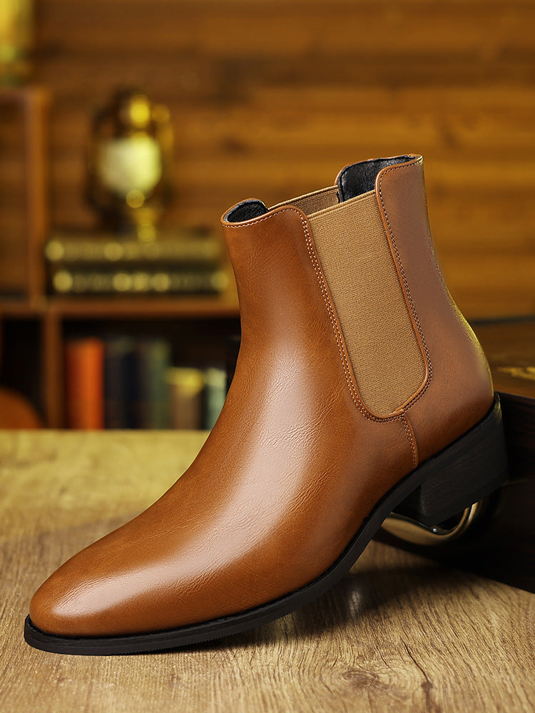 Men's Leather British Style Chelsea Boots