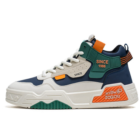 Men's Leather Thick-Soled Casual Shoes