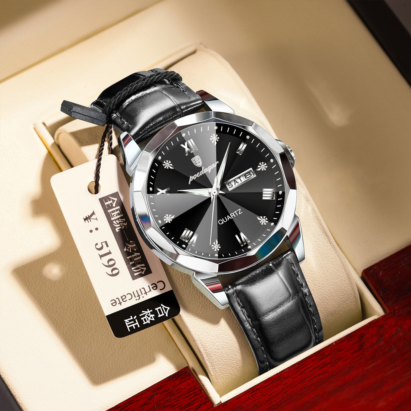 Men's Waterproof Belt Quartz Watch