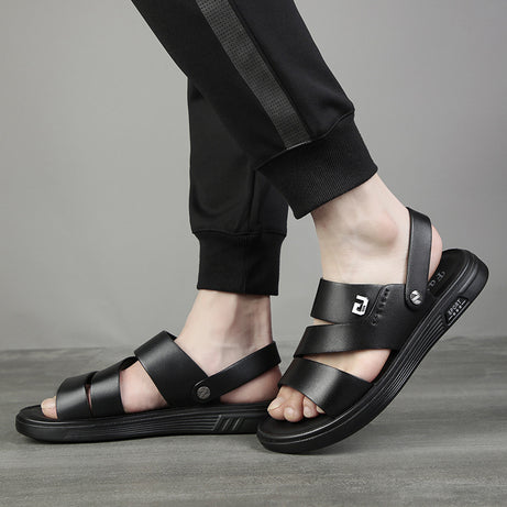 Men's Breathable Leather Casual Sandals