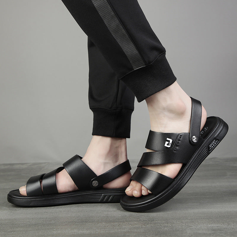 Men's Breathable Leather Casual Sandals (In Stock)