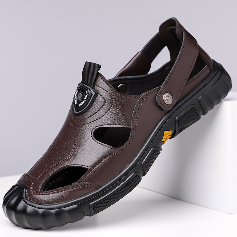 Men's Leather Breathable Casual Sandals