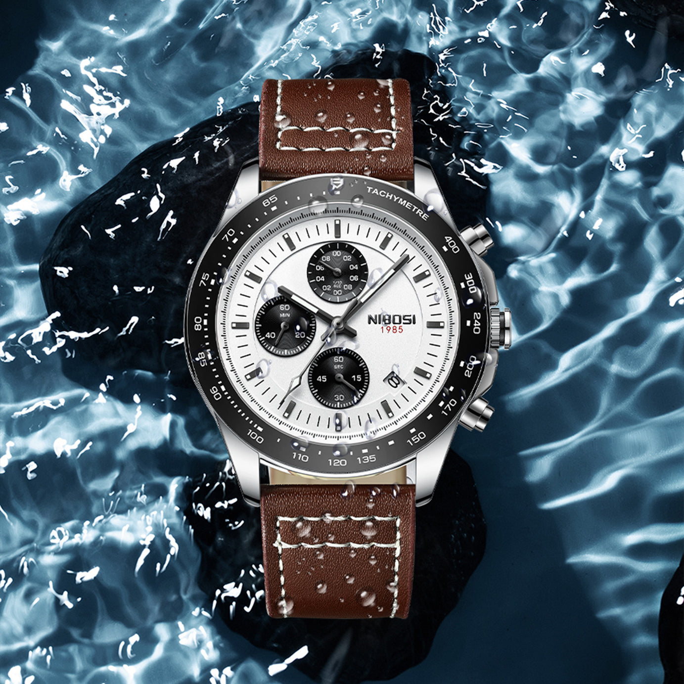 Men's Waterproof Multi-function Quartz Watch