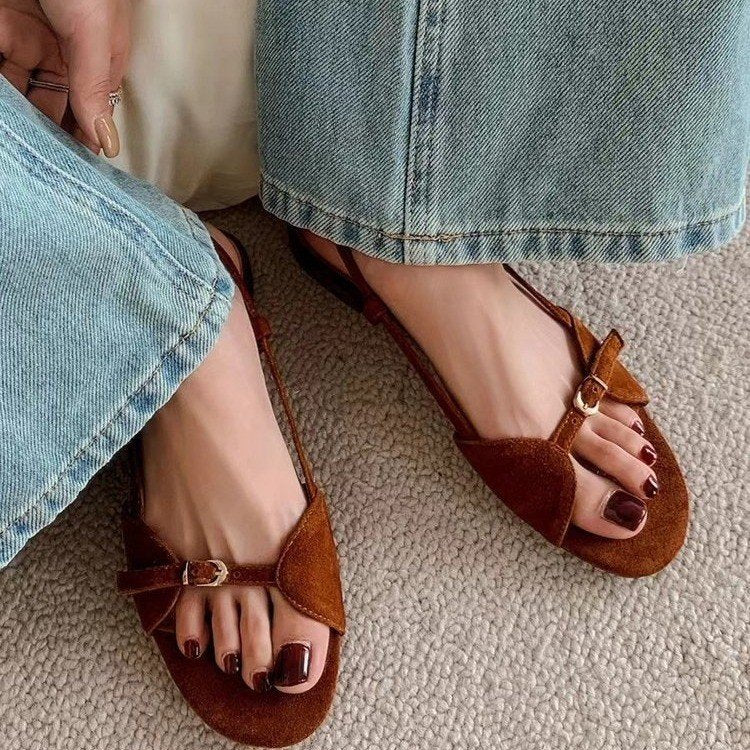 Women's Simple Leather Belt Shoes