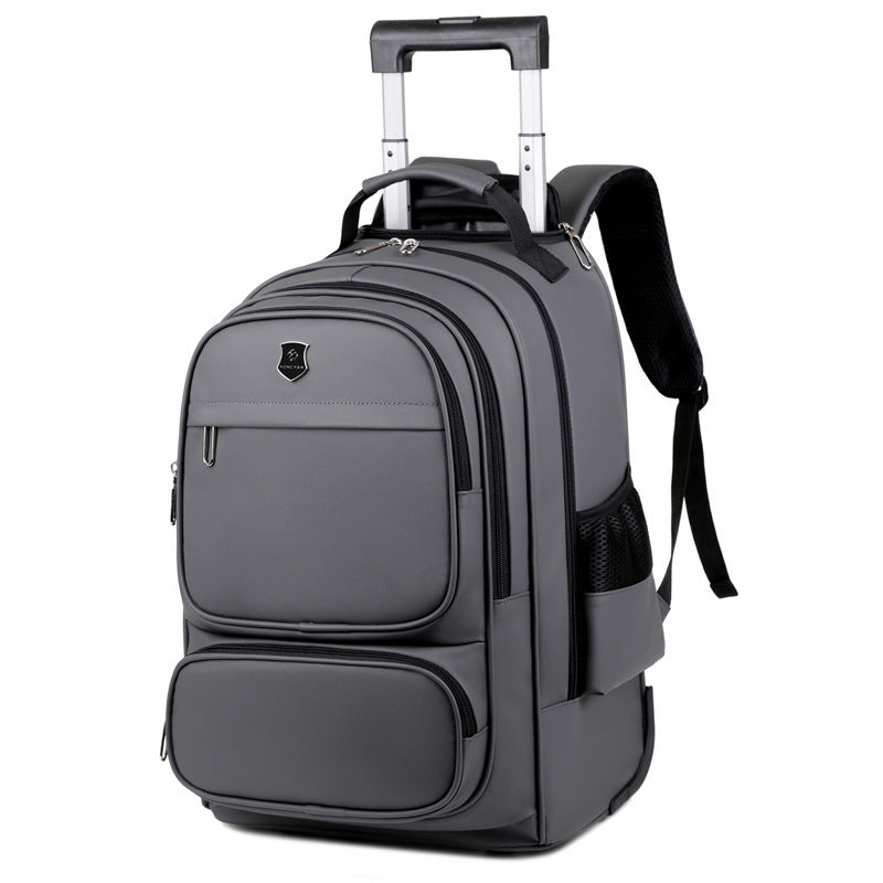 Men's Multi-Layer Travel Trolley Backpack