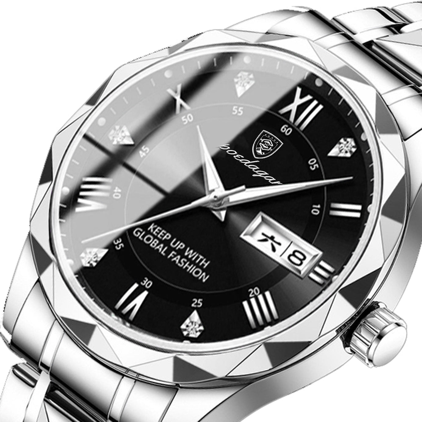 Men's Double Calendar Luminous Quartz Watch