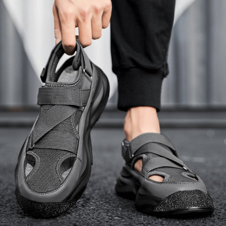 Men's Trendy Thick-Soled Velcro Casual Sandals