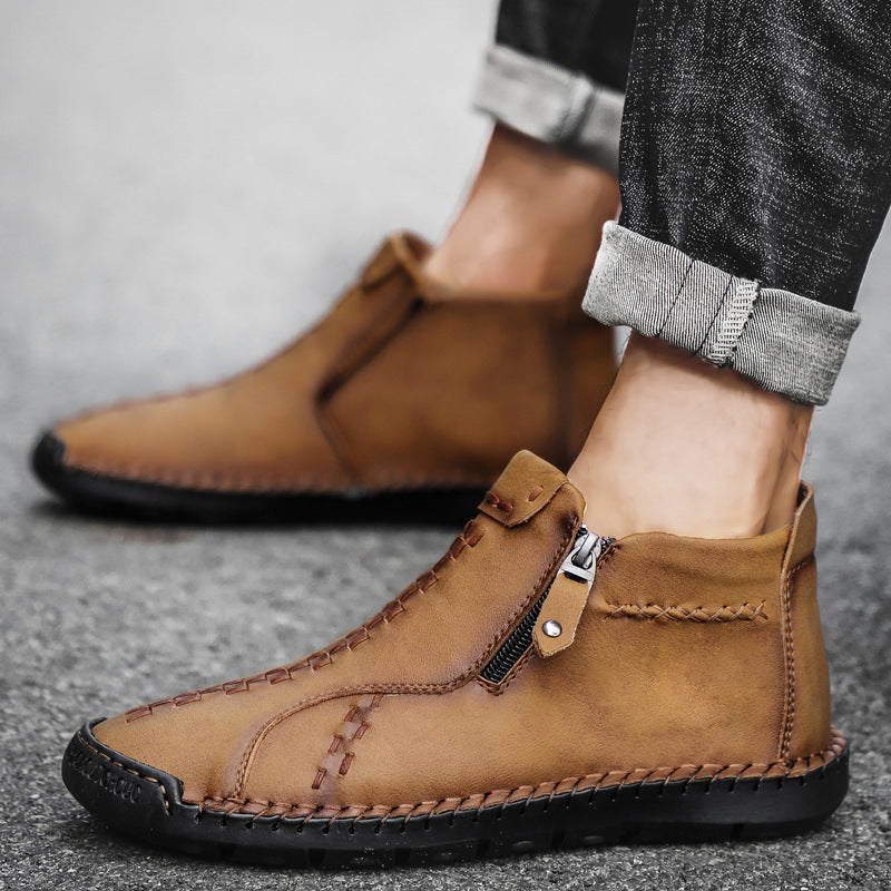 Men's Fashion Trendy Leather Casual Shoes