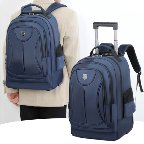 Men's Multi-Compartment Travel Trolley Backpack