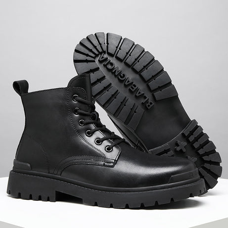 Men's Leather High-Top Casual Martin Boots