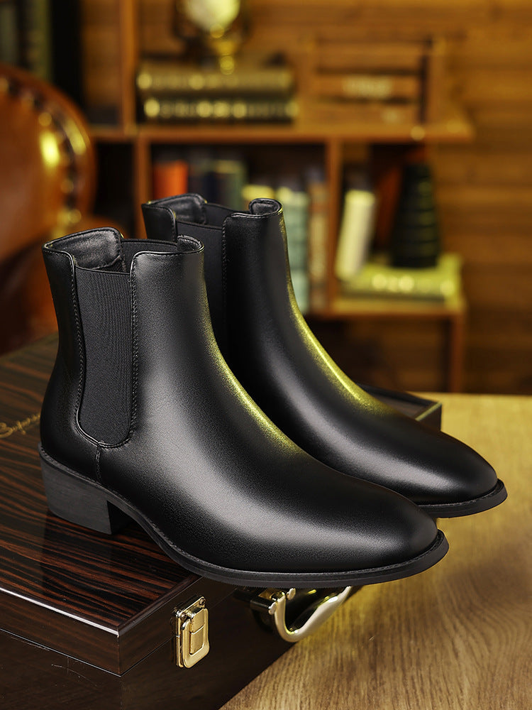 Men's Leather British Style Chelsea Boots