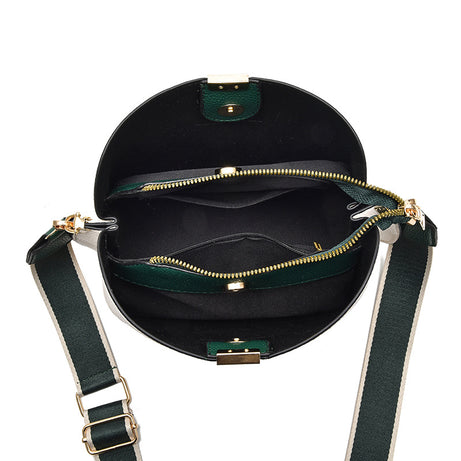 Women's Bag Simple Casual Lychee Pattern Bucket Bag