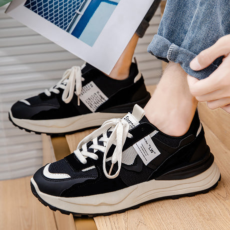 Men's Low-Top Suede Stitching Forrest Gump Running Shoes