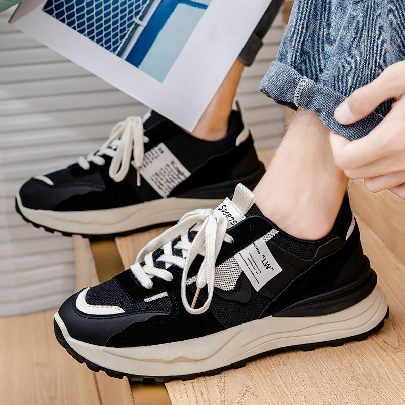 Men's Low-Top Suede Stitching Forrest Gump Running Shoes