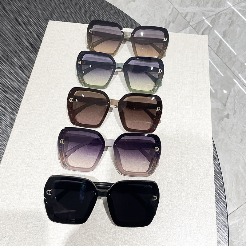 Women's Big Frame Anti-Ultraviolet Sunglasses