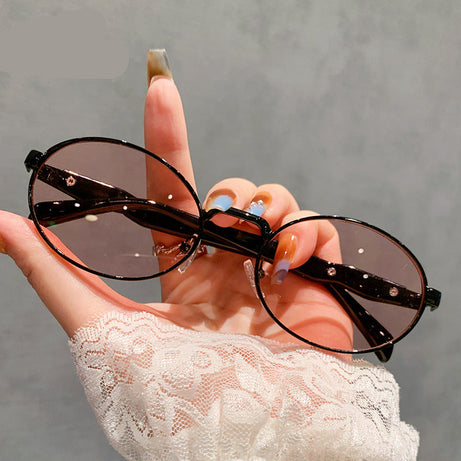 Women's Small Frame Round Retro Sunglasses