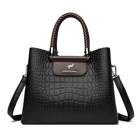 Women's Leather Portable Shoulder HandBag