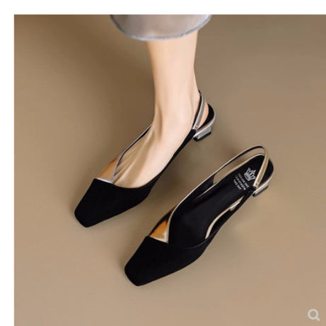 Women's Casual Temperament Thick Heel Shoes
