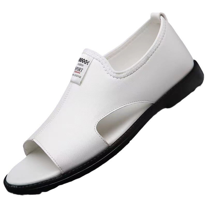 Men's Summer Versatile Breathable Leather Sandals