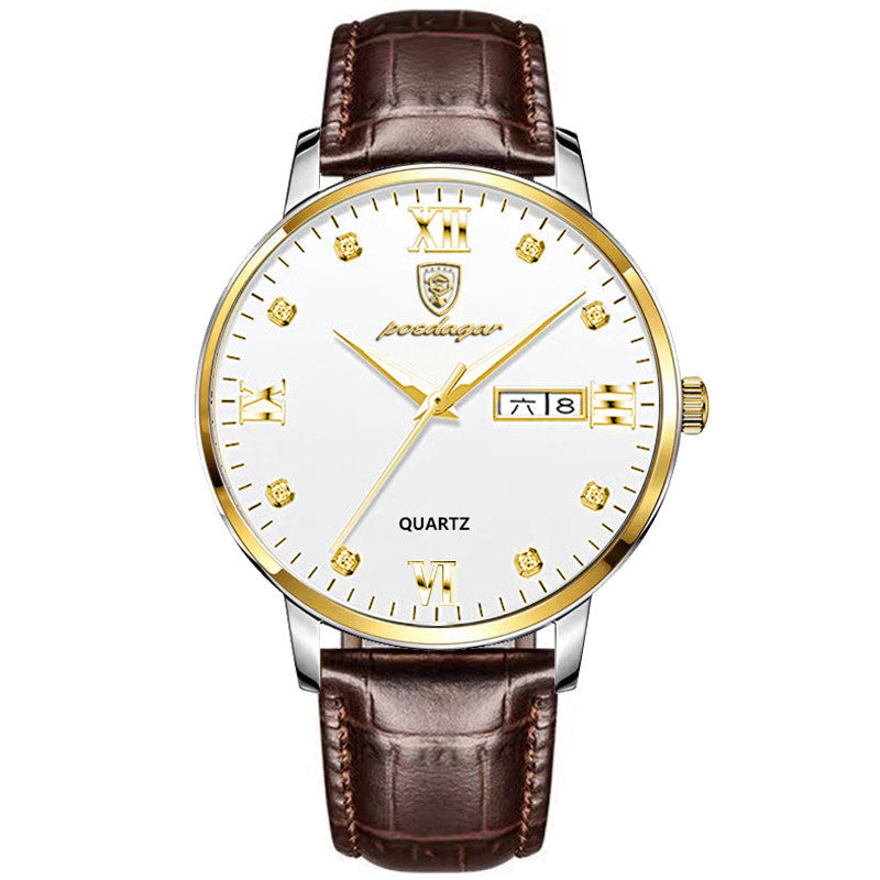 Men's Ultra-thin Fashion Calendar Quartz Watch