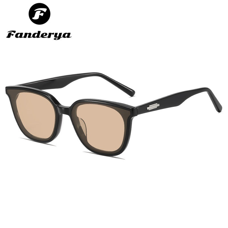 Men's High-End Large Frame Round Sunglasses