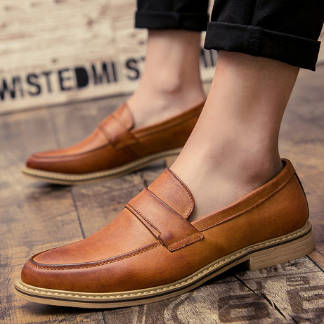 Men's Fashion Trend Loafers Leather Shoes