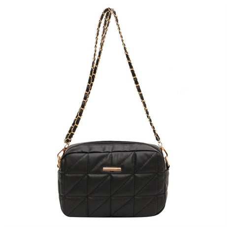 Women's Leather Rhombus Casual Bag