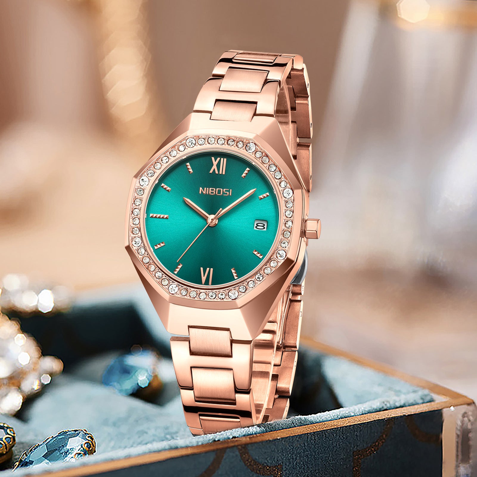 Women's Versatile Diamond Quartz Watch
