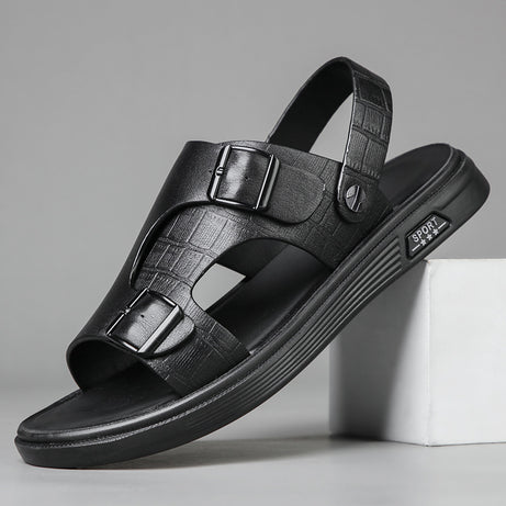 Men's Leather Fashionable Casual Sandals