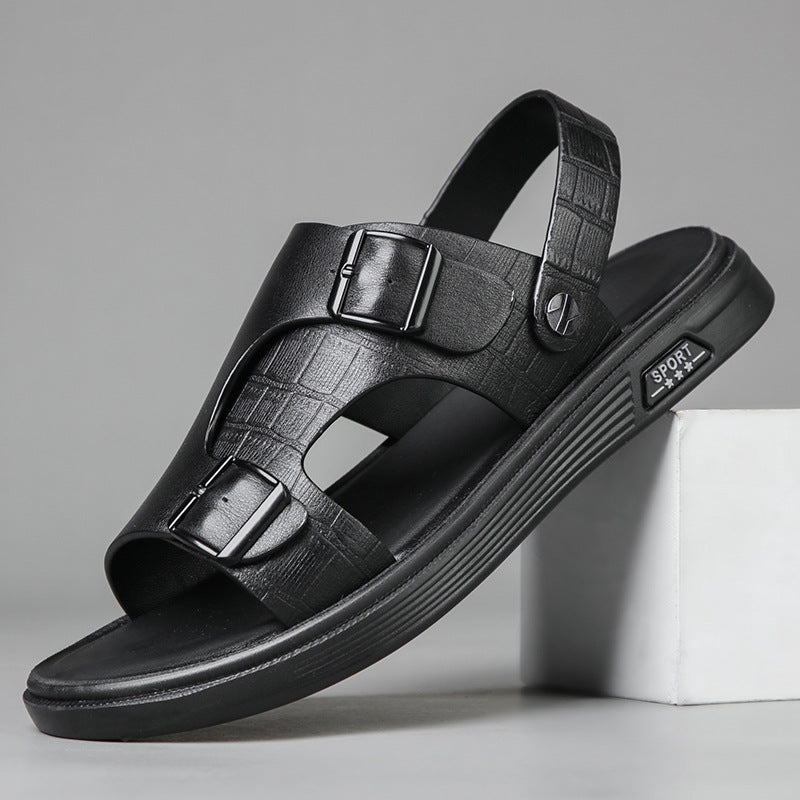 Men's Leather Fashionable Casual Sandals