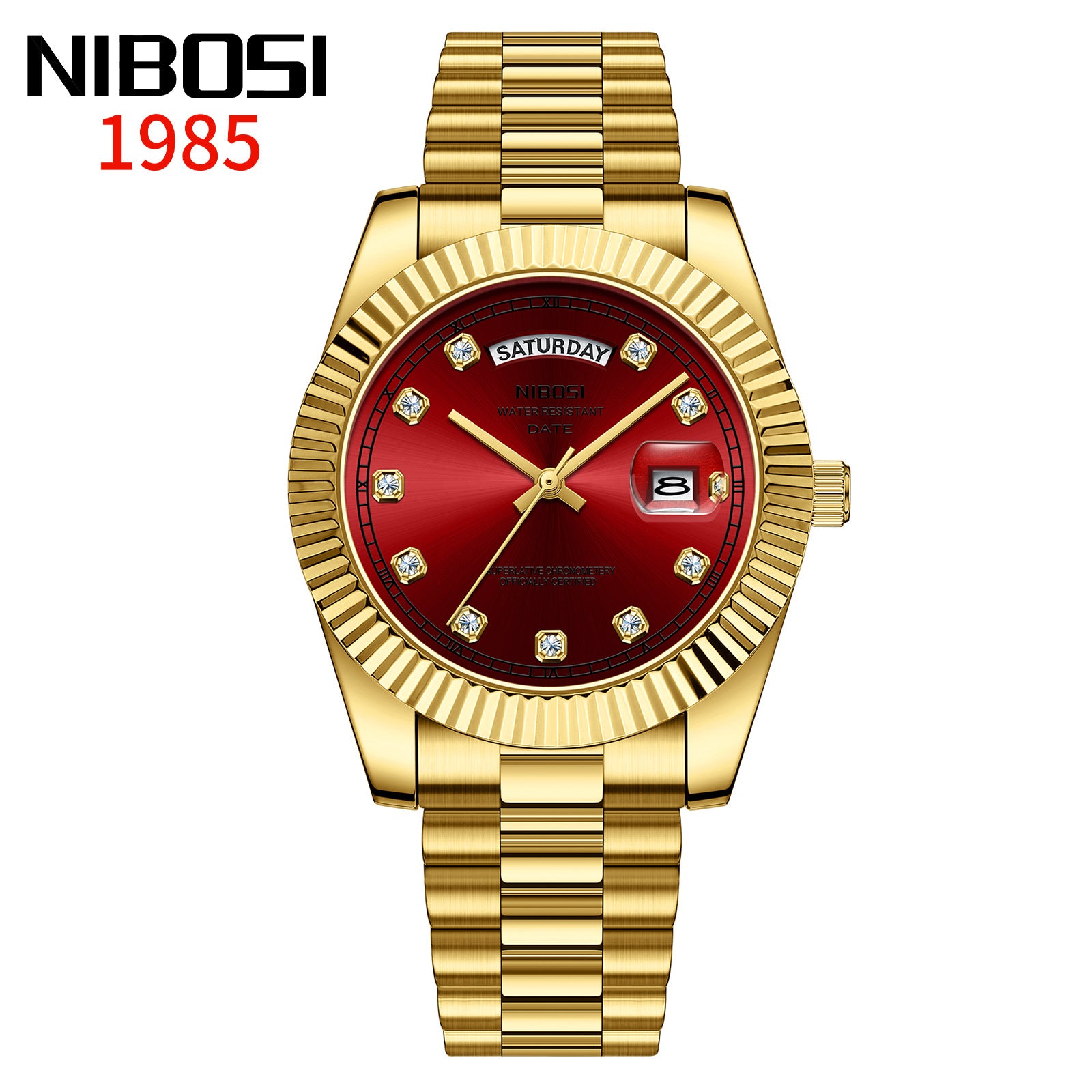 Men's Diamond-Encrusted Watch