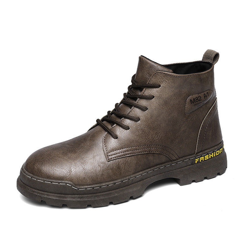 Men's Outer Wear Casual Lace-up Martin Boots
