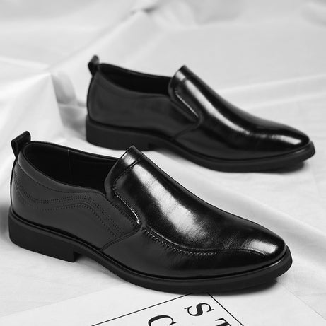 Men's Leather Hollow Breathable Casual Shoes