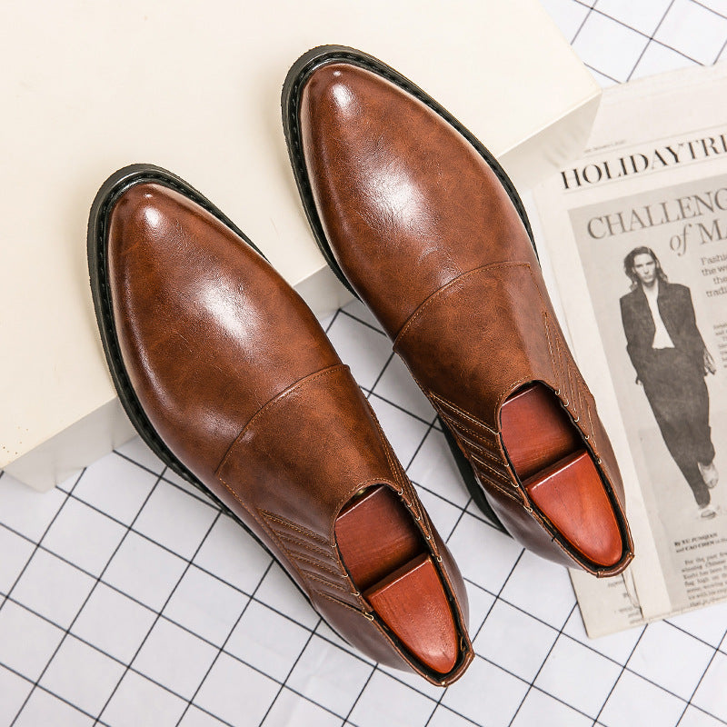 Men's Low-top British Style Leather Shoes