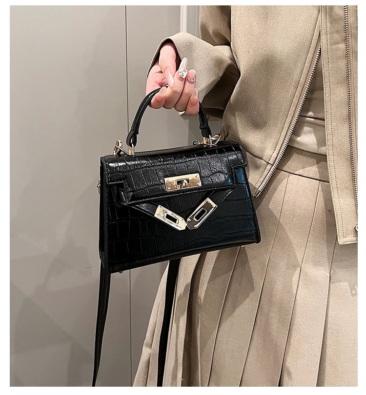 Women's Crocodile Pattern Fashion Bag