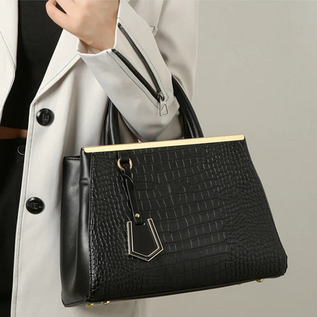 Women's Leather Luxury Crocodile Desige Handbag