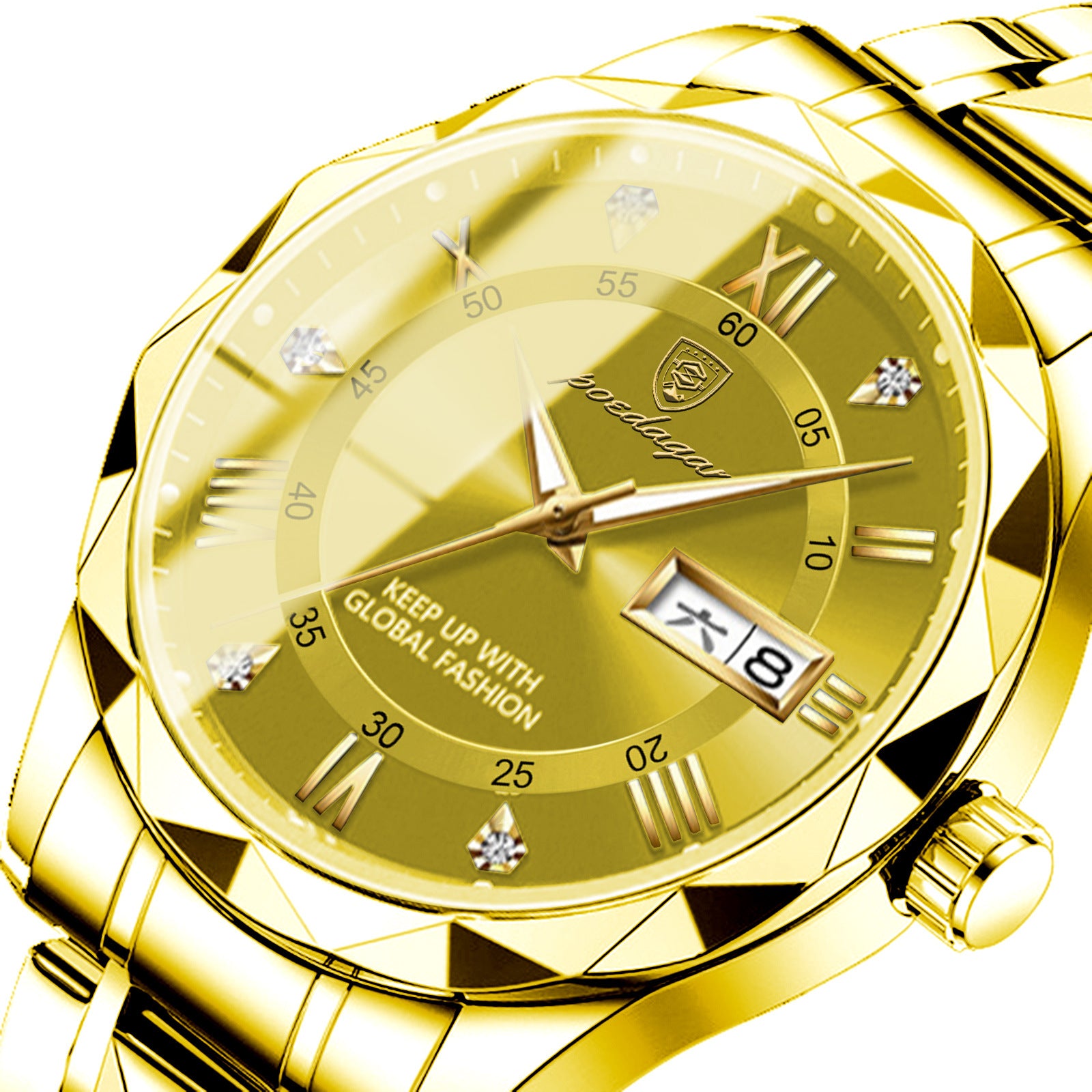 Men's Double Calendar Luminous Quartz Watch