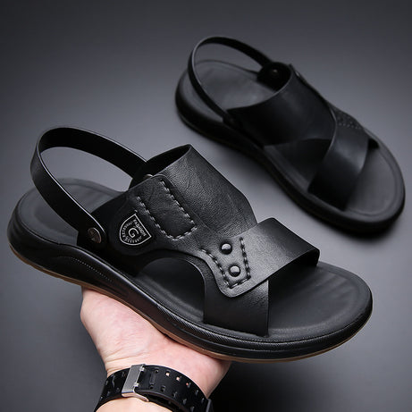 Men's Wear-Resistant Leather Non-Slip Sandals