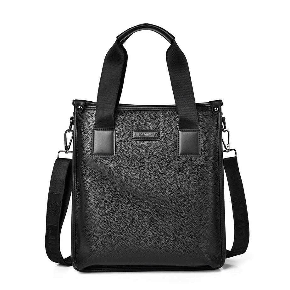 Men's Business Texture Vertical Leather Bag