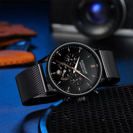 Men's Waterproof Multi-functional Quartz Watch