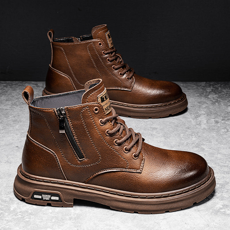 Men's British Style High-Top Martine Boots