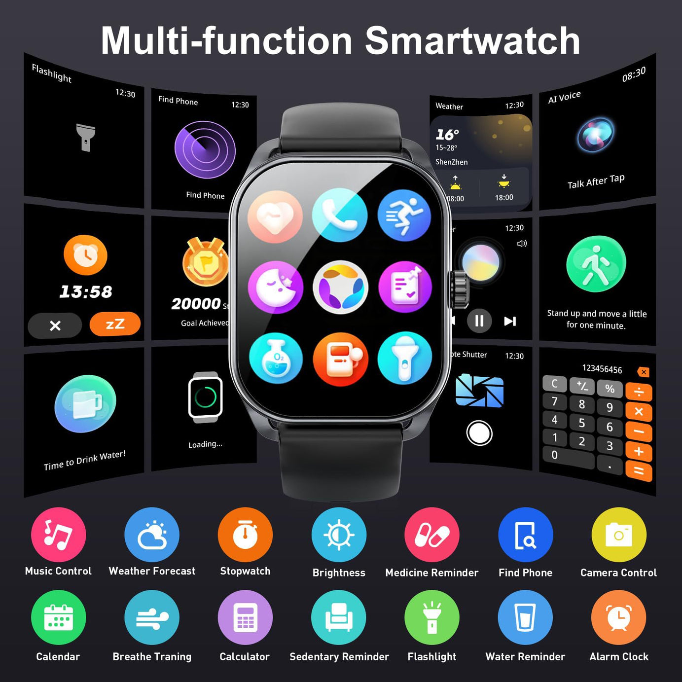 Amazon Popular JX629 Bluetooth Call Smart Watch