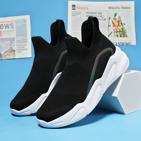 Men's Flying Woven Elastic Casual Shoes