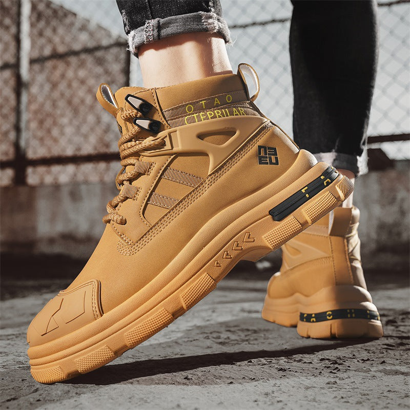 Men's British Style Martin Boots High-Top Trendy Shoes