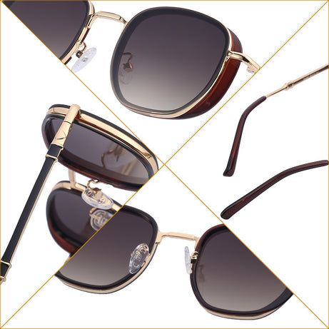 Women's Fashion Small Frame Retro Steampunk Sunglasses
