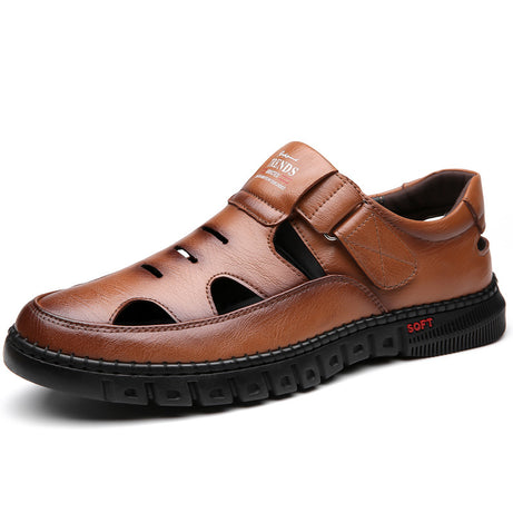 Men's Leather Breathable Casual Sandals