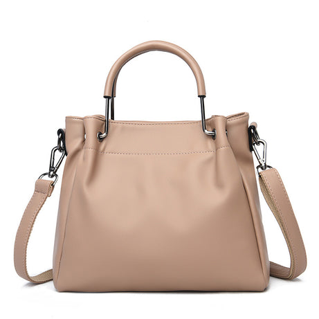 Women's Soft Leather Trendy Shoulder Bucket Bag